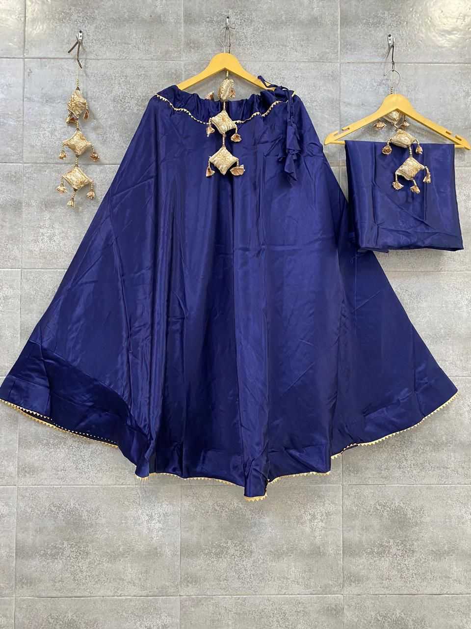 Gajji Silk Rajwada Lehenga
