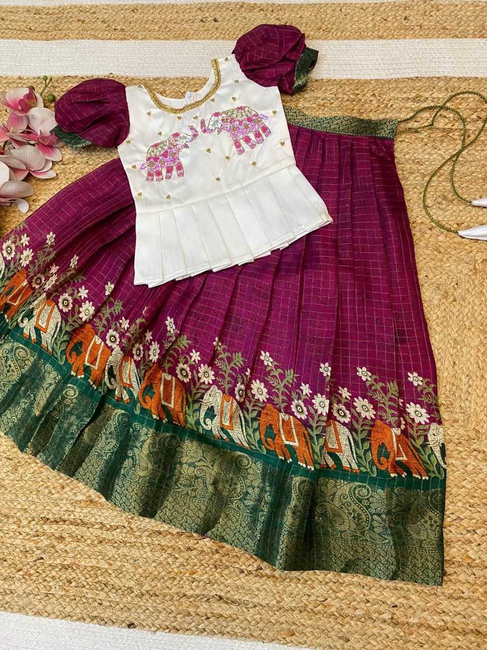 Dola Silk Kids Lehenga