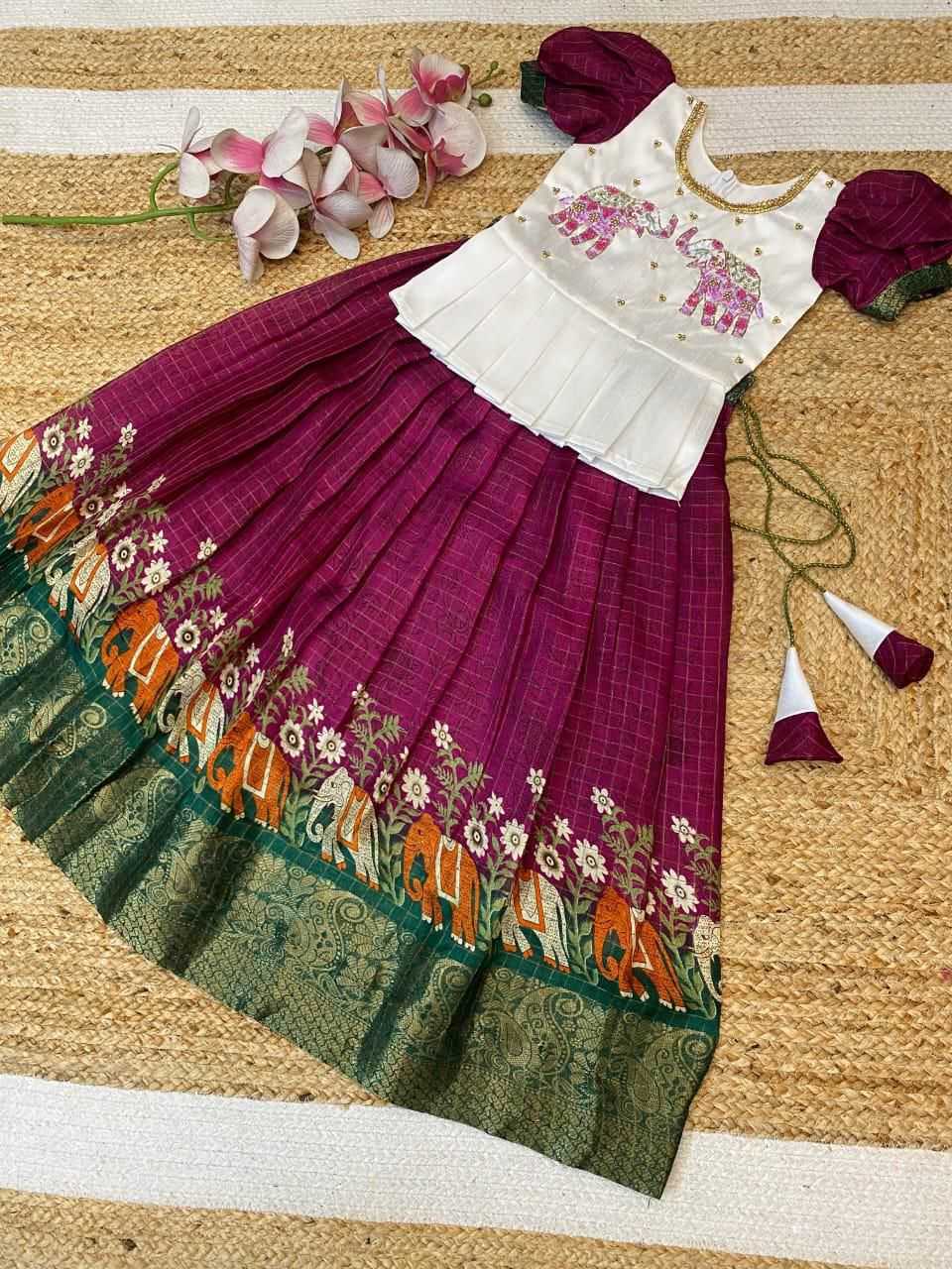 Dola Silk Kids Lehenga