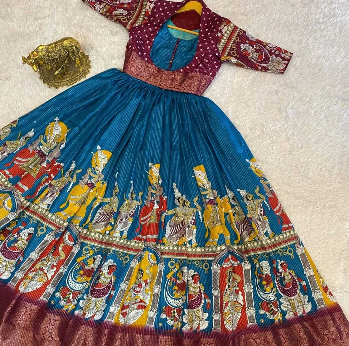 Dola Silk Printed Gown