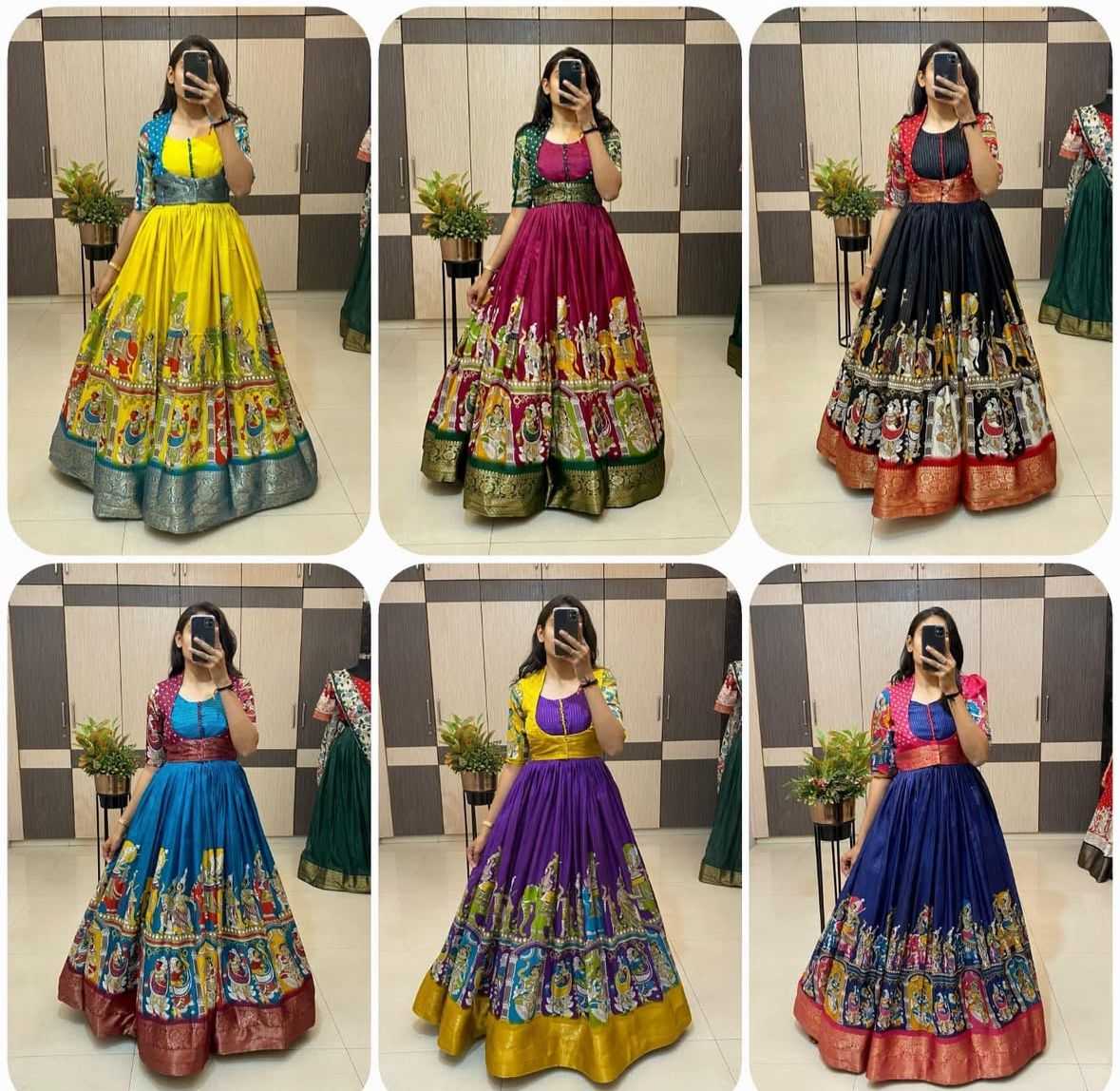 Dola Silk Printed Gown