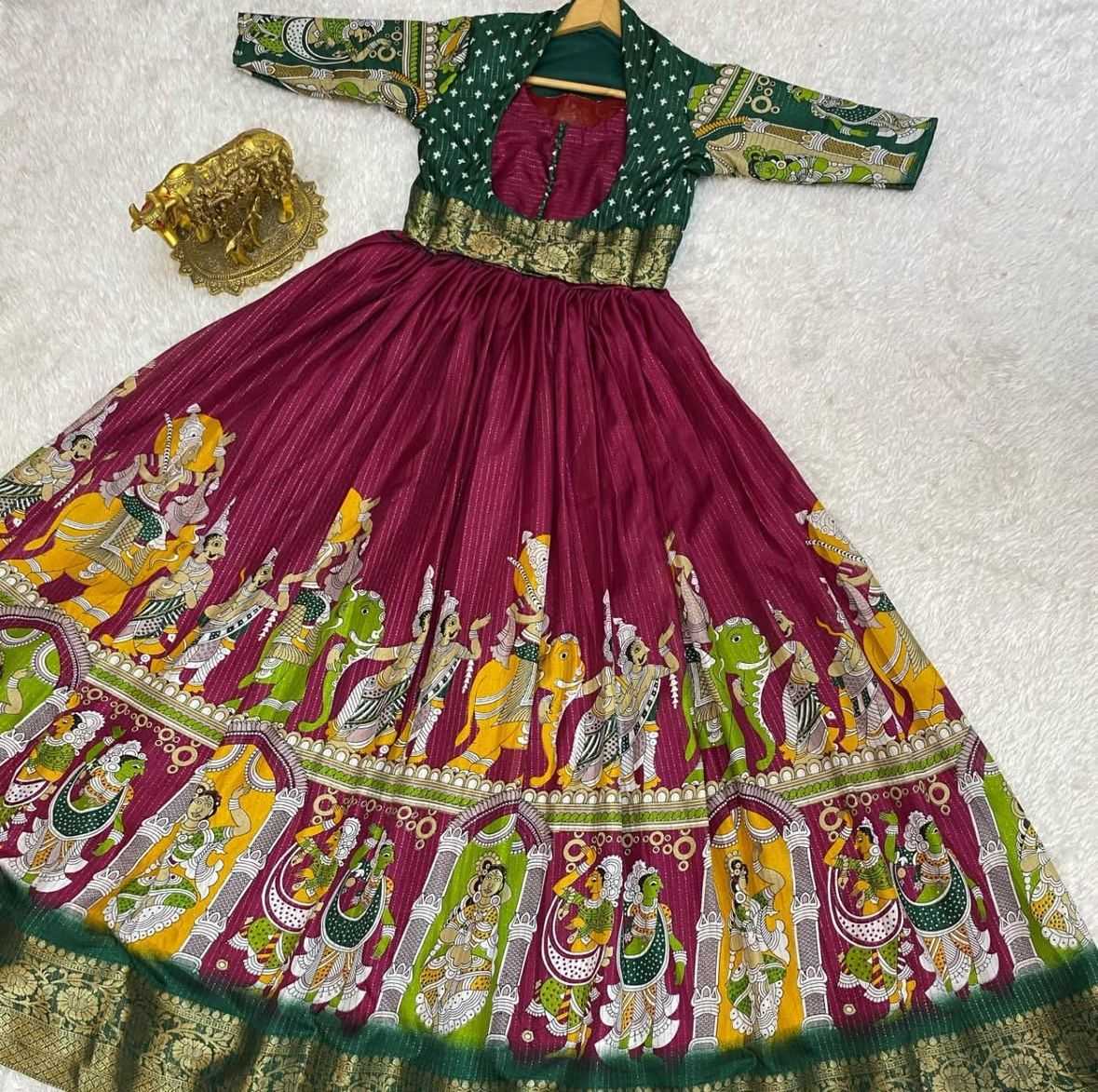 Dola Silk Printed Gown