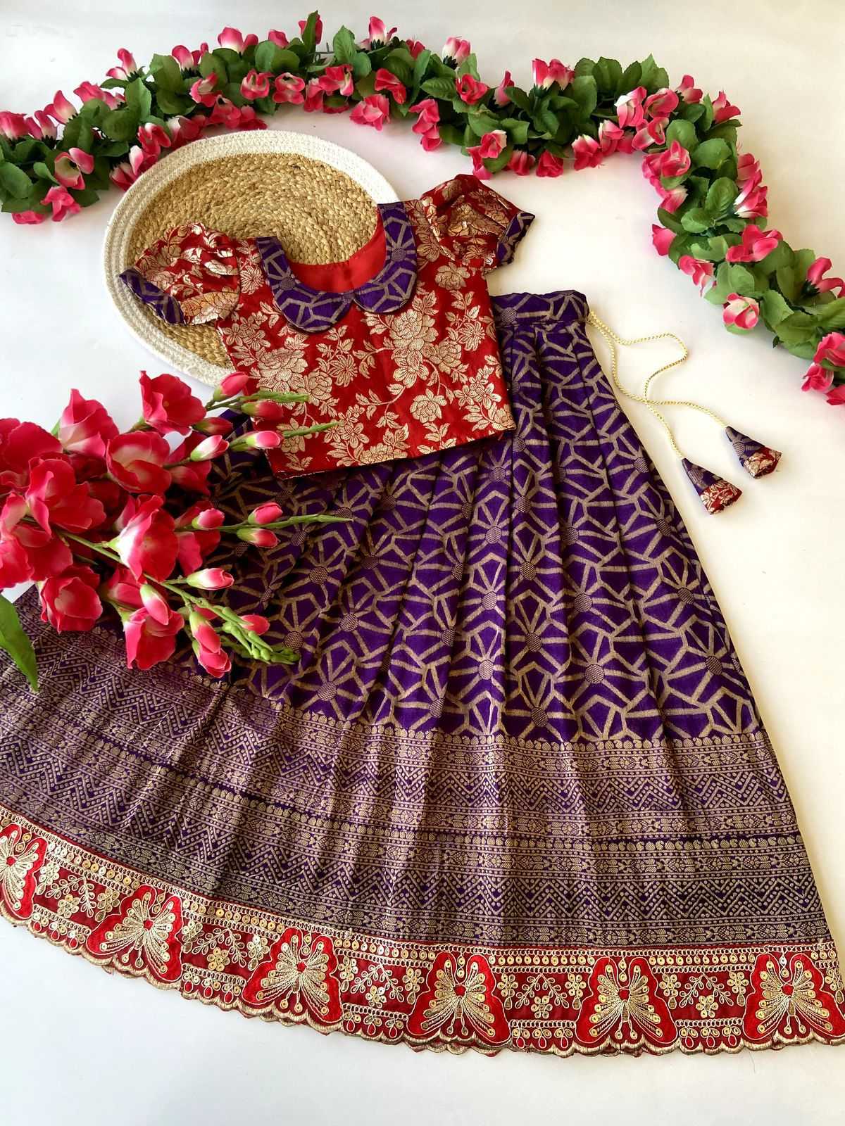 Arshia Cotton Kids Lehenga