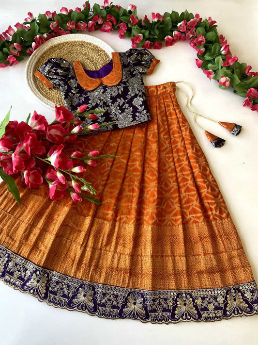 Arshia Cotton Kids Lehenga