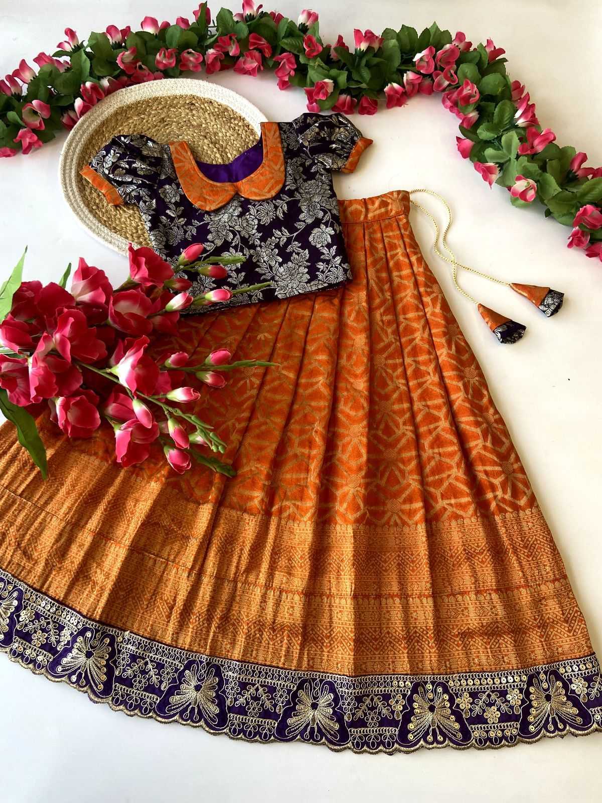 Arshia Cotton Kids Lehenga