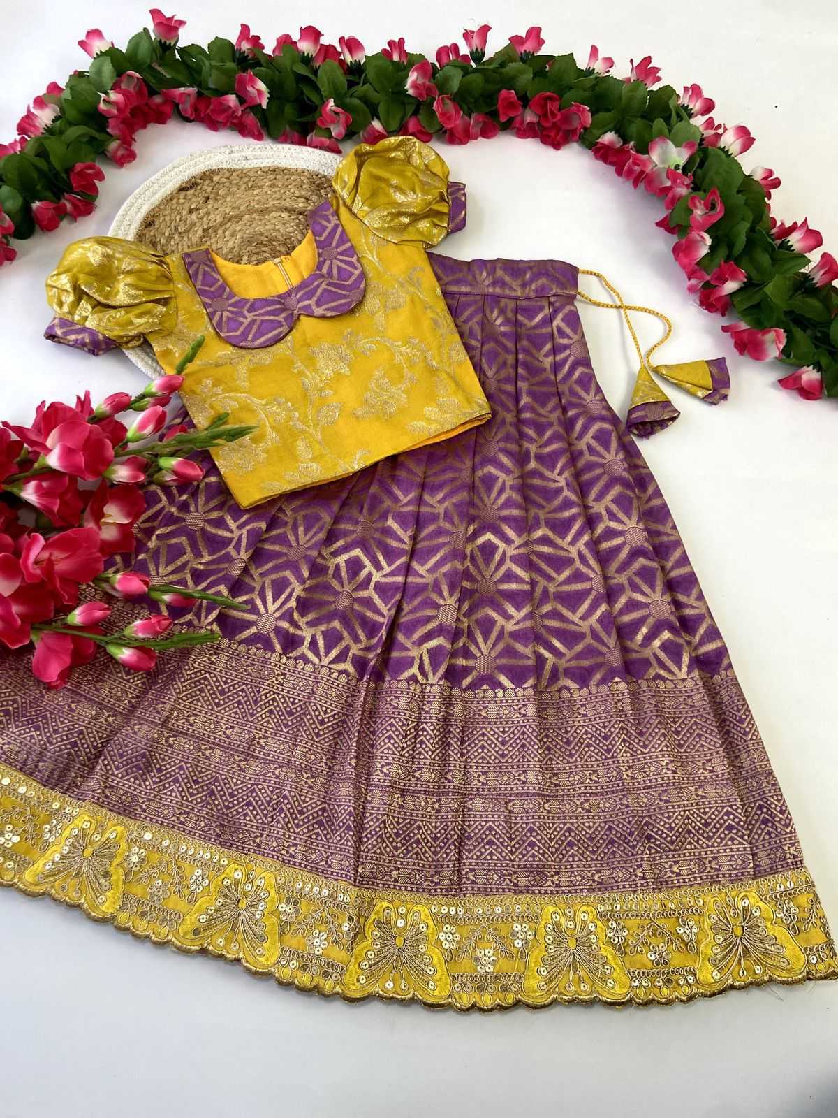 Arshia Cotton Kids Lehenga
