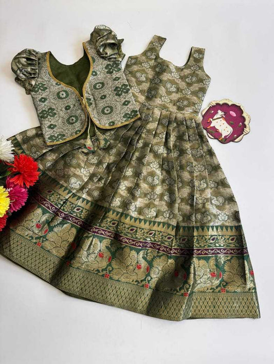 Kanjivaram Silk Kids Gown
