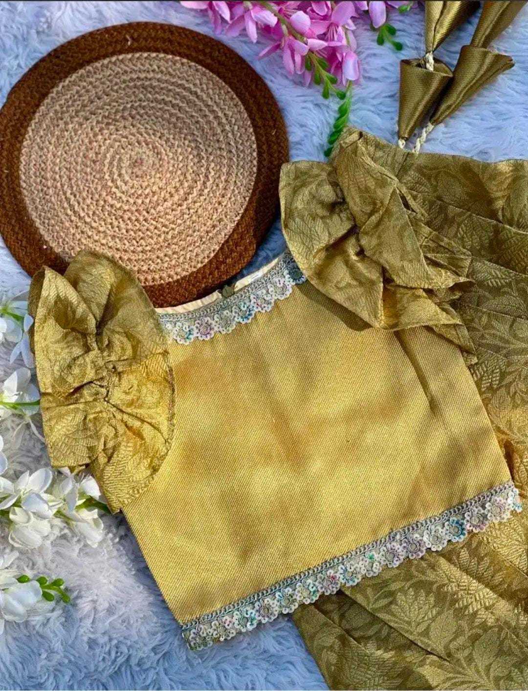 Kiara Kanjivaram Silk Kids Lehenga