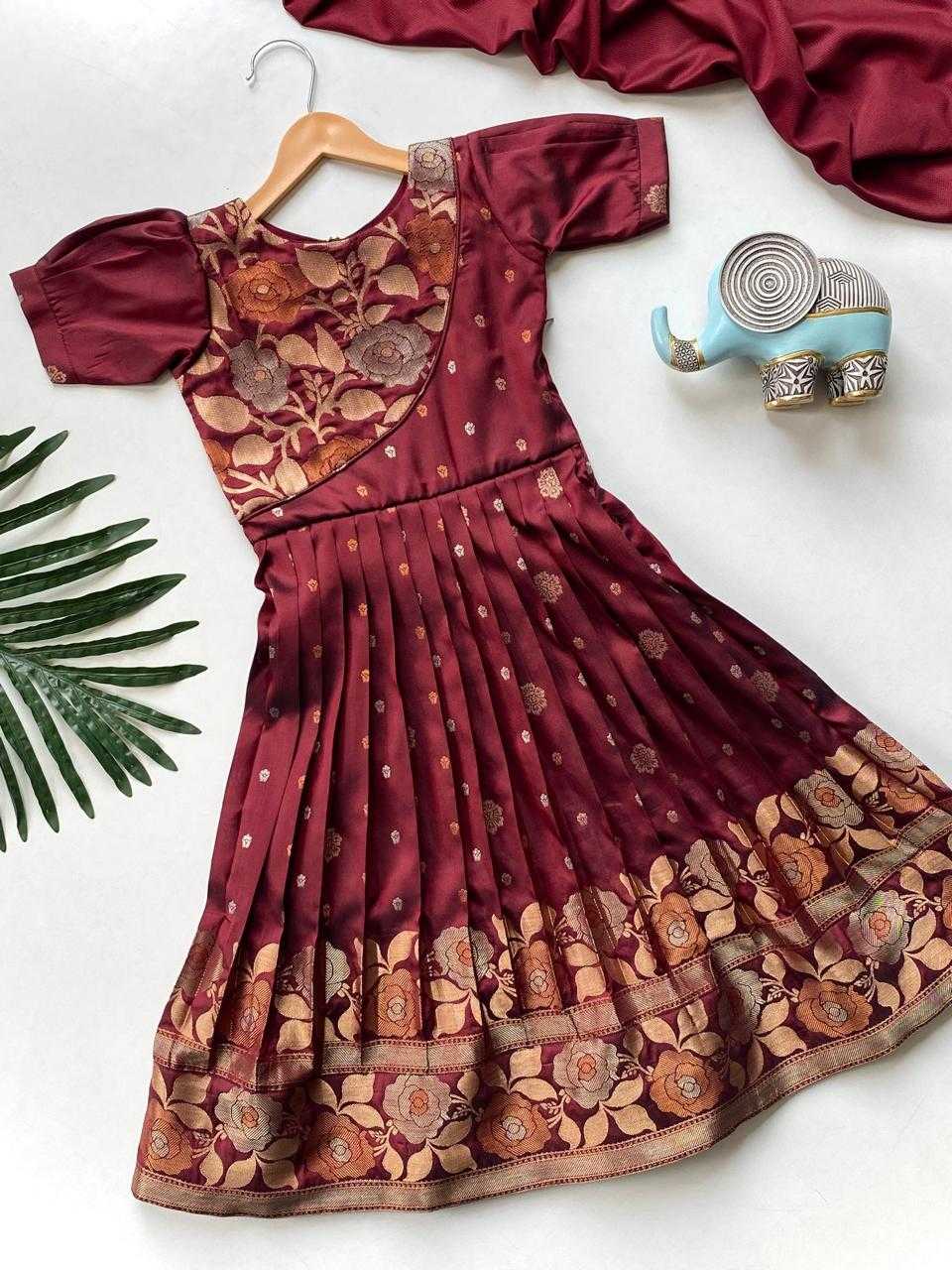 Kriti Soft Silk Kids Gown