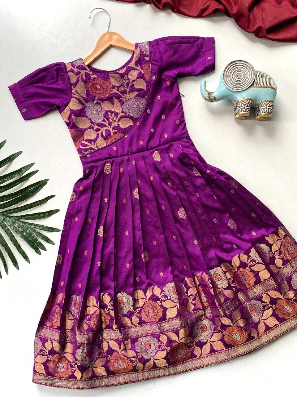 Kriti Soft Silk Kids Gown