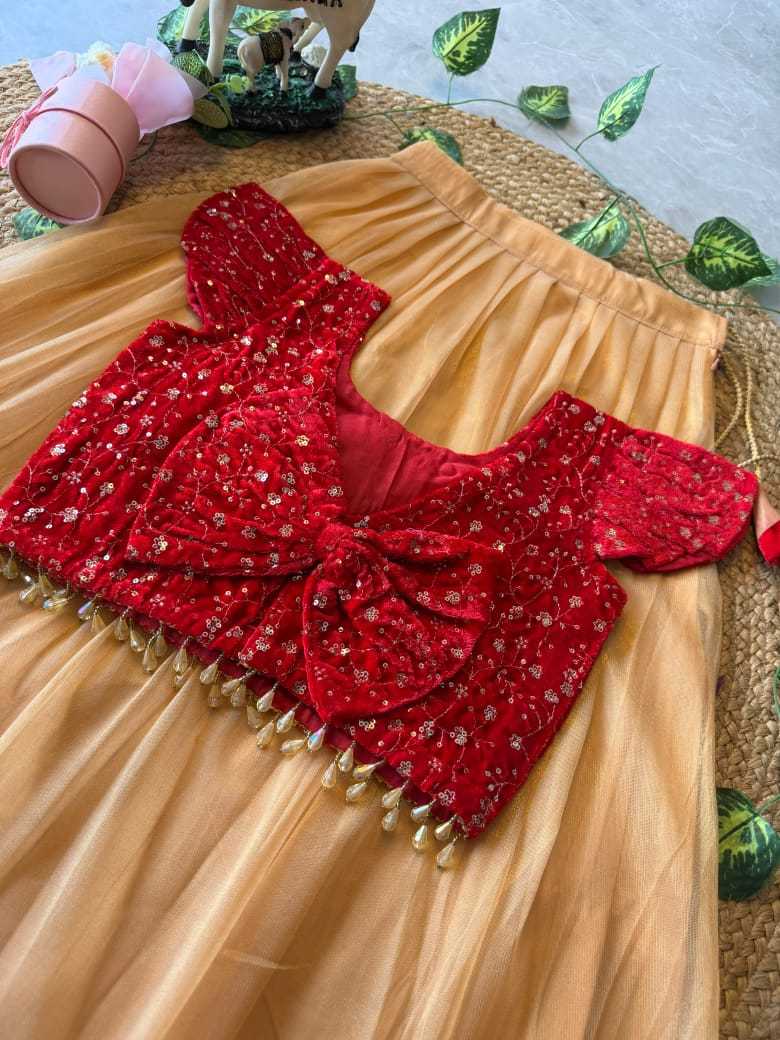 Malini Soft Tissue Kids Lehenga