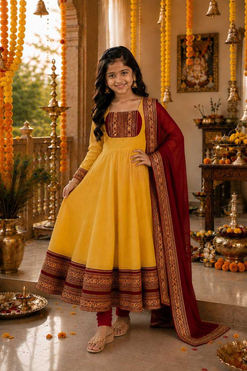 Riya Cotton Kids Gown
