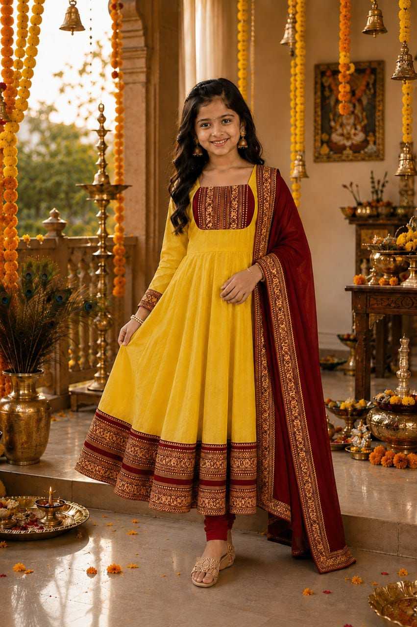 Riya Cotton Kids Gown