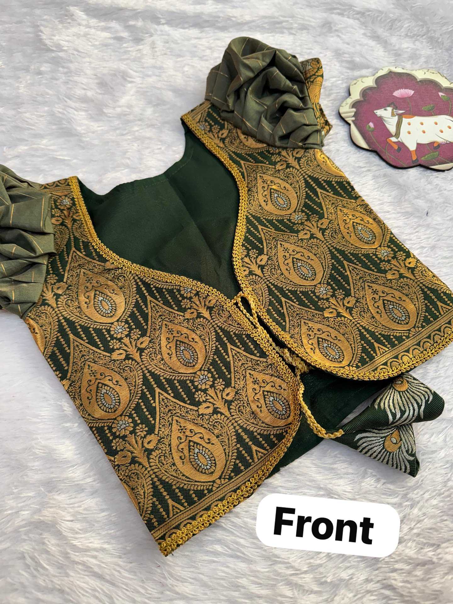 Banarasi Jacquard Kids Gown