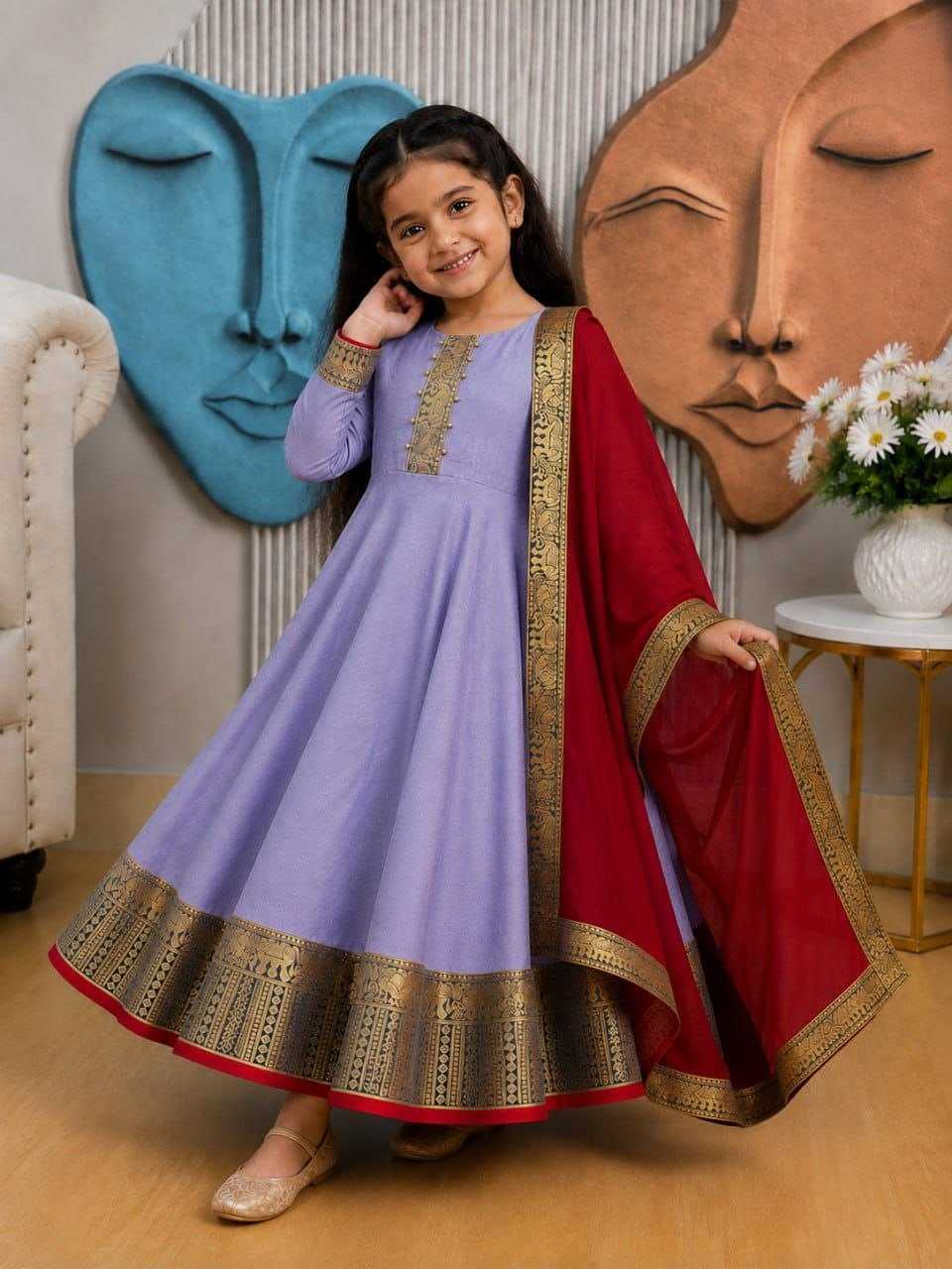 Soumili Cotton Kids Suit