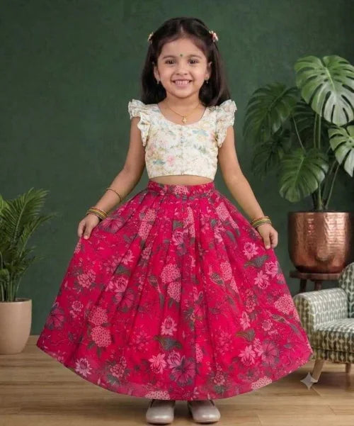 Suhasini Pure Silk Kids Lehenga