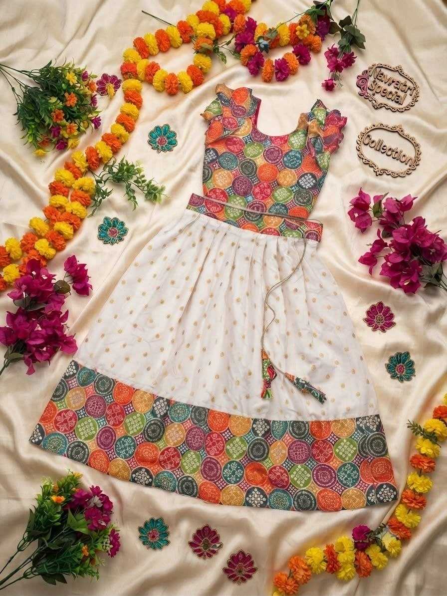 Sumedha Pure Silk Kids Lehenga