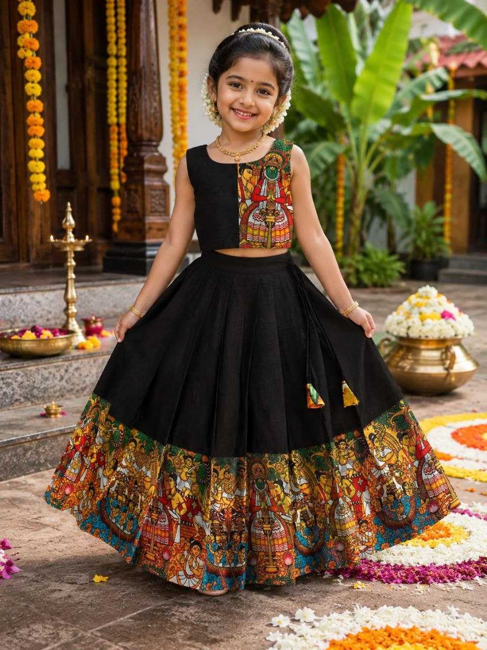 Surabhi Dola Silk Kids Lehenga
