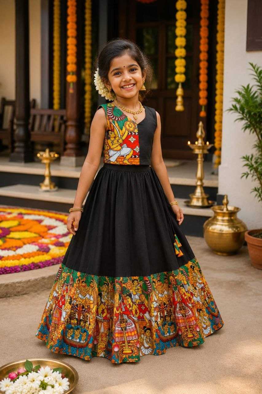 Surabhi Dola Silk Kids Lehenga