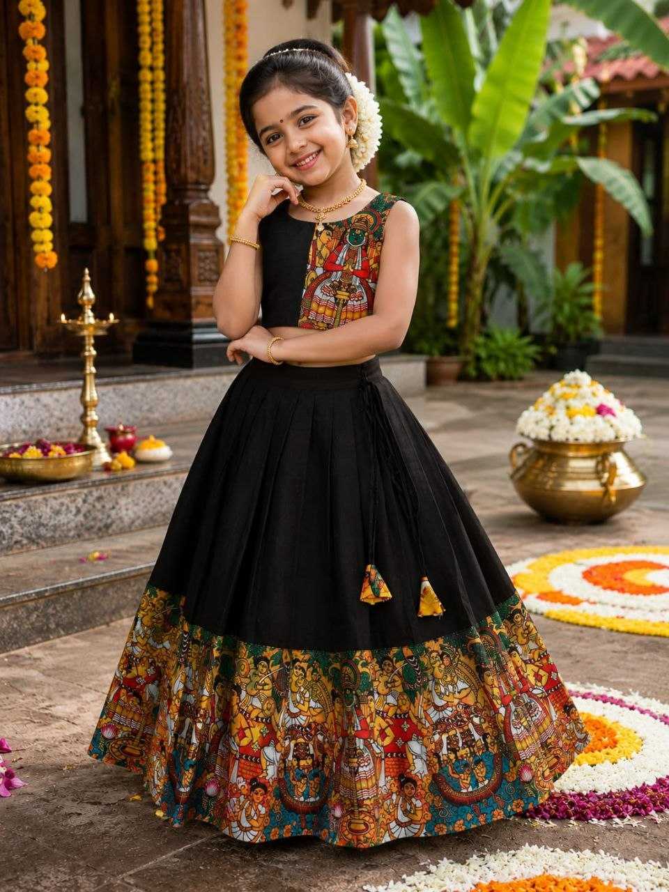 Surabhi Dola Silk Kids Lehenga