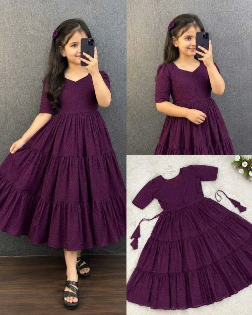 Swarnika Cotton Kids Gown