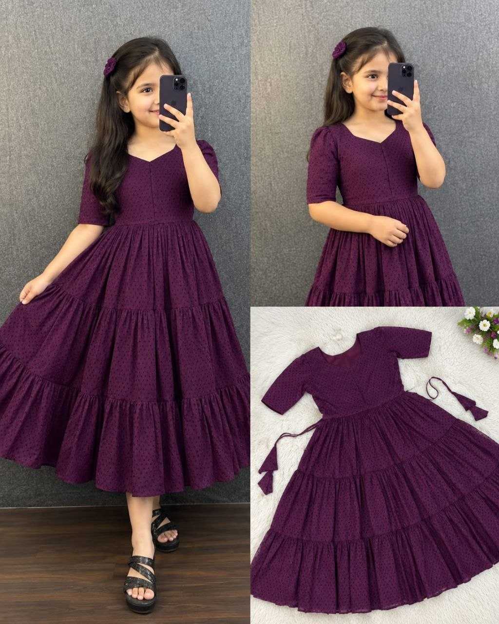 Swarnika Cotton Kids Gown
