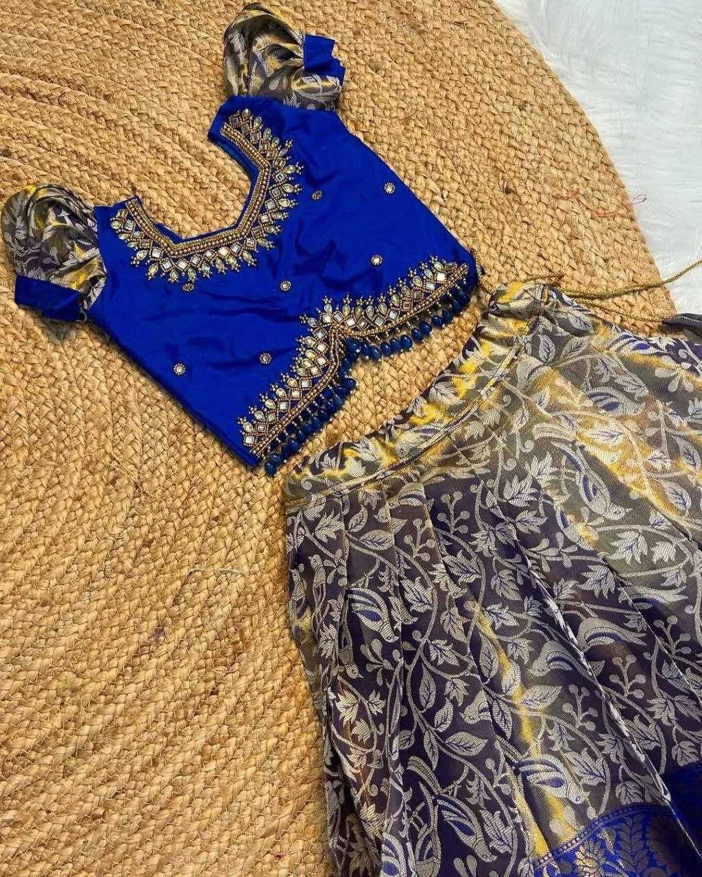 Tanviya Banglori Silk Kids Lehenga
