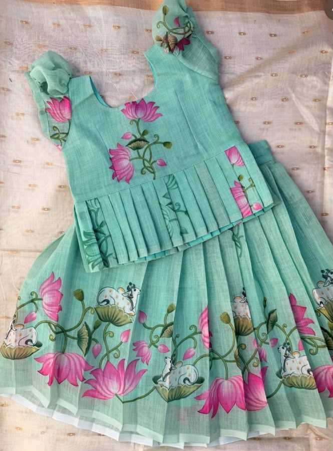 Soft Cotton Kids Lehenga