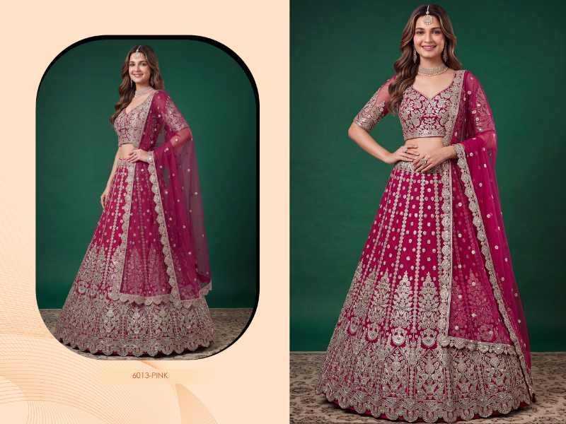 Soft Net Designer Lehenga