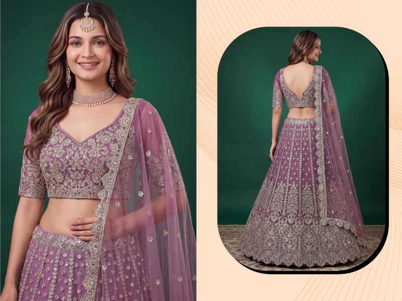 Soft Net Designer Lehenga