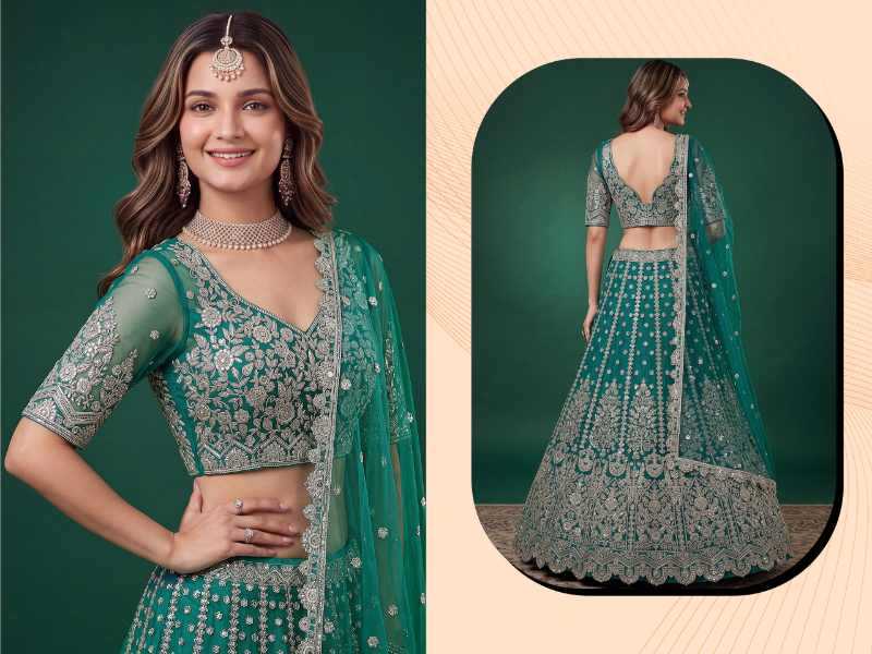Soft Net Designer Lehenga