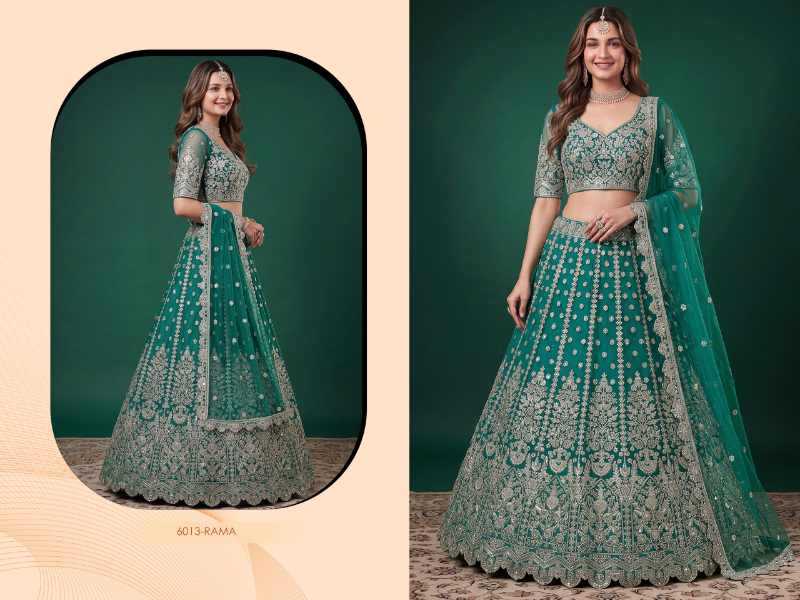 Soft Net Designer Lehenga