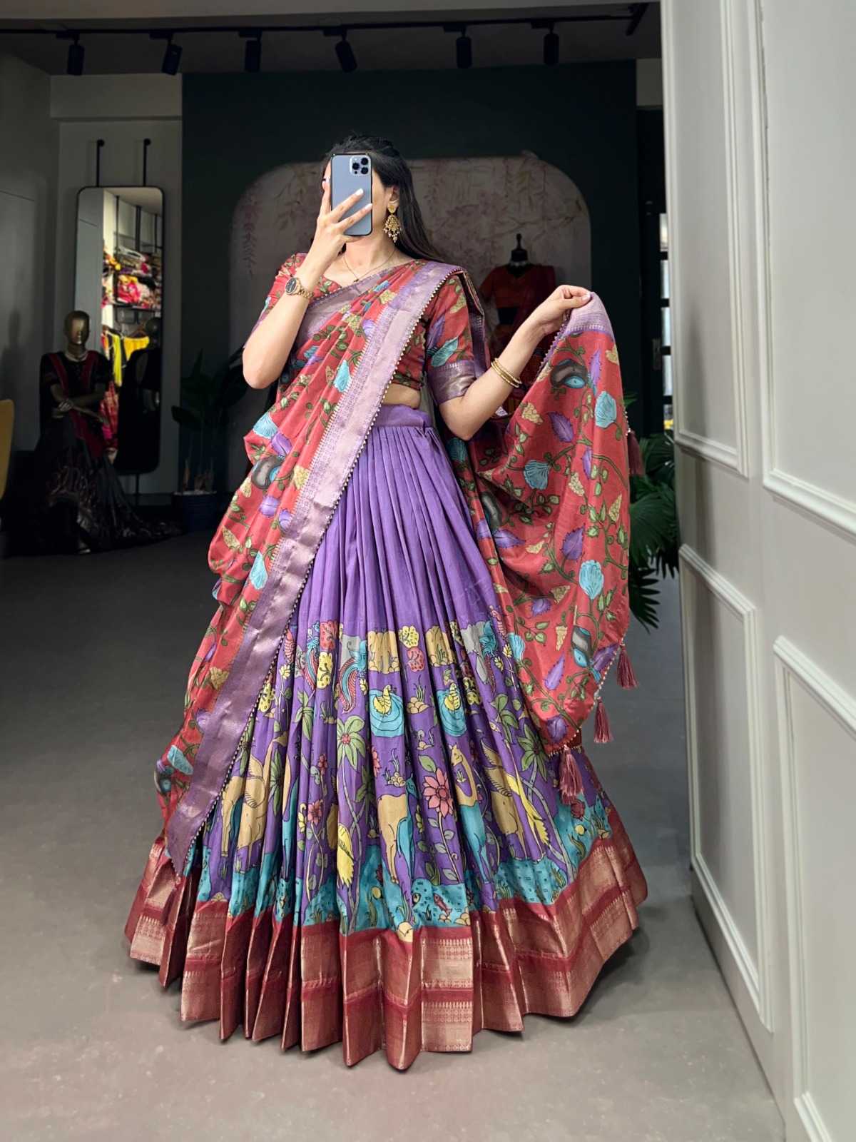 Soft Silk Designer Lehenga in My Pink