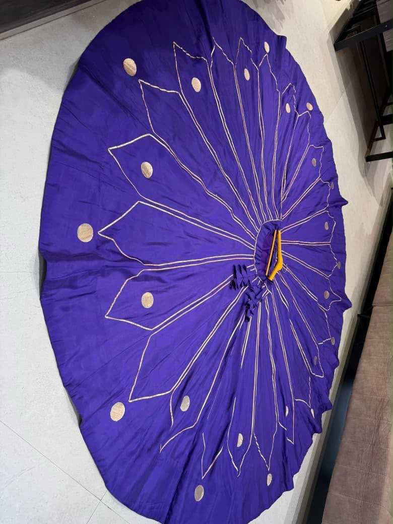 Soft Silk Designer Lehenga in Rani