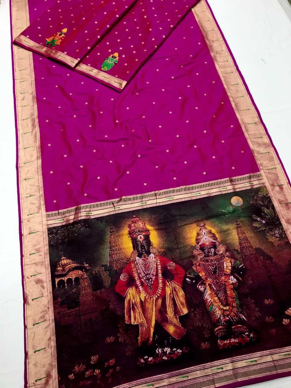 Soft Silk Designer Saree in Off White