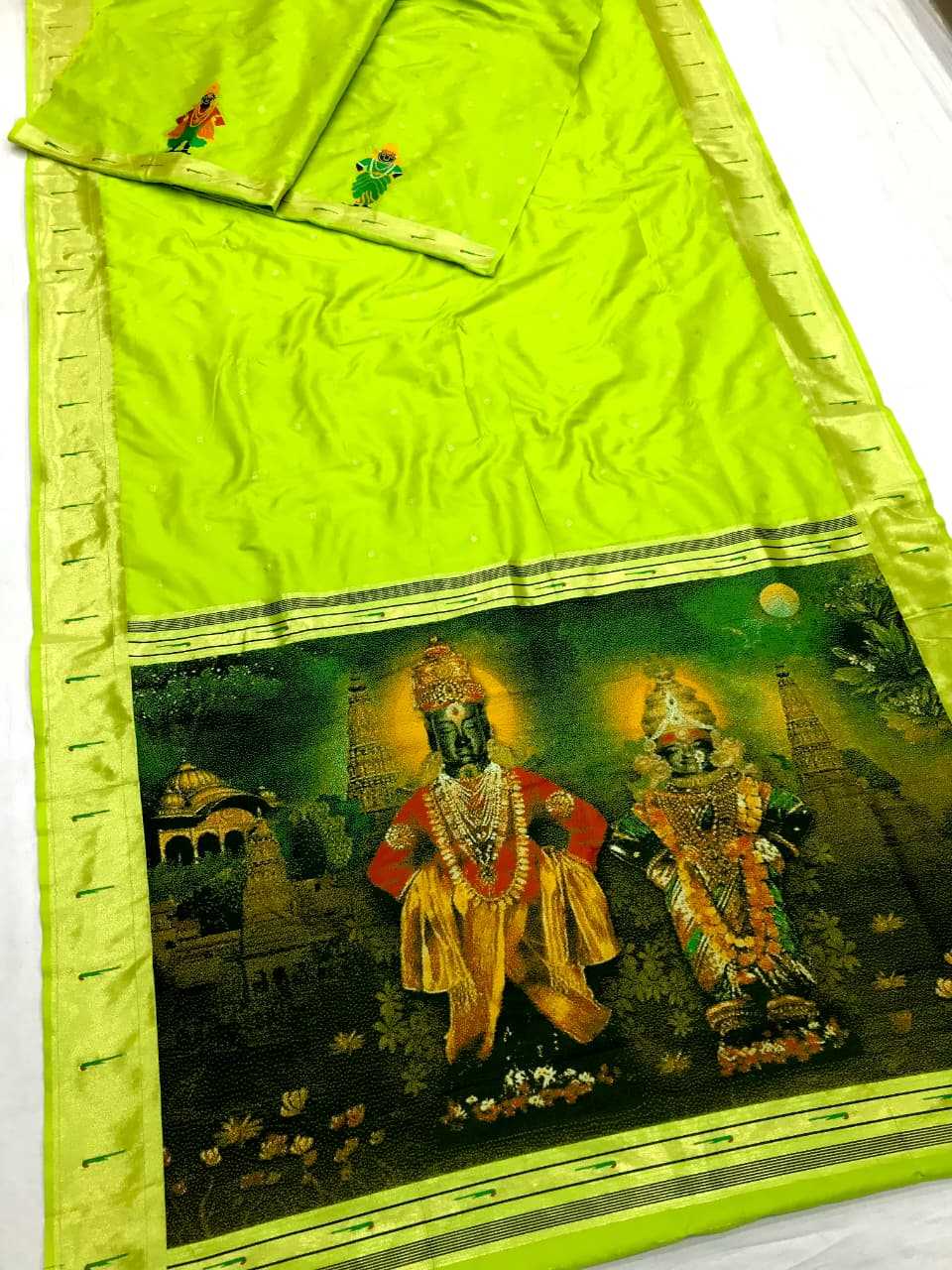 Soft Silk Designer Saree in Off White