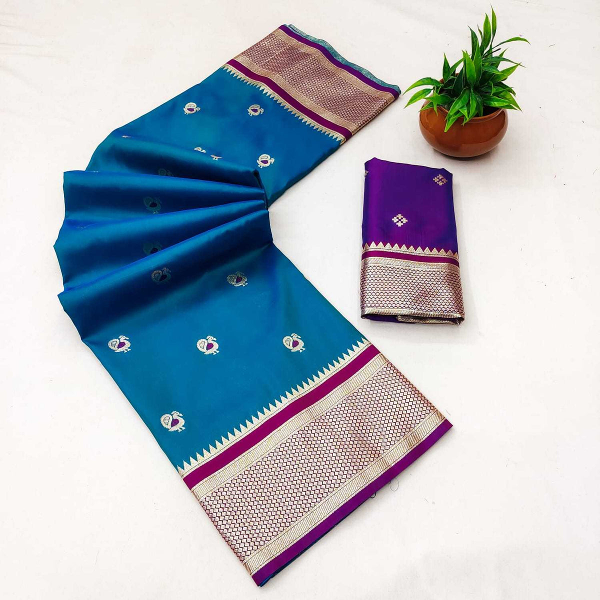 Soft Silk Designer Saree in Yellow