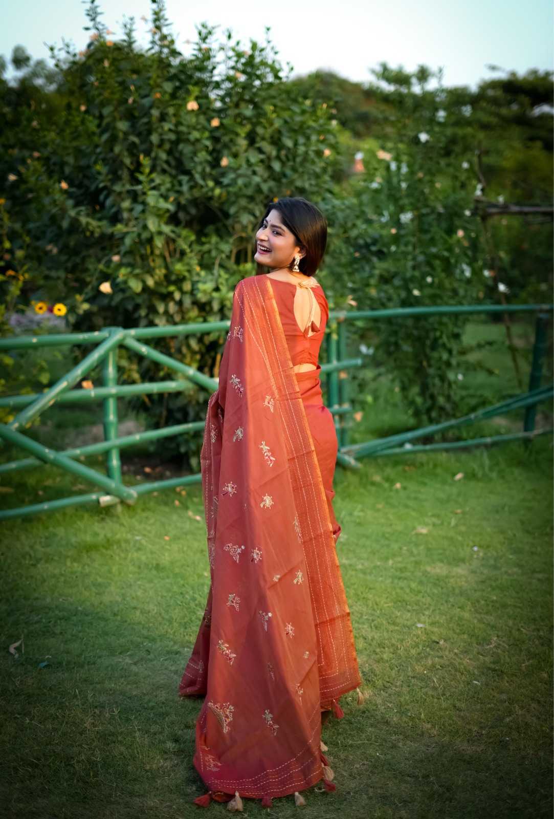 Tussar Silk Designer Saree