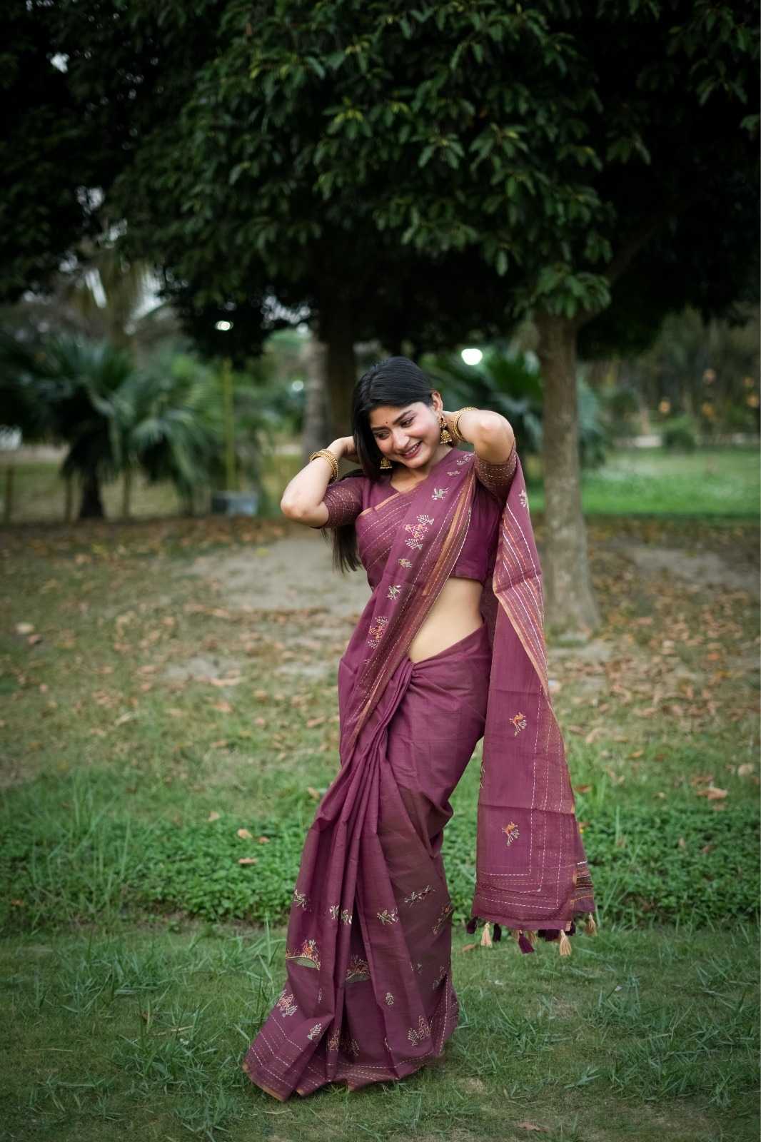 Tussar Silk Designer Saree