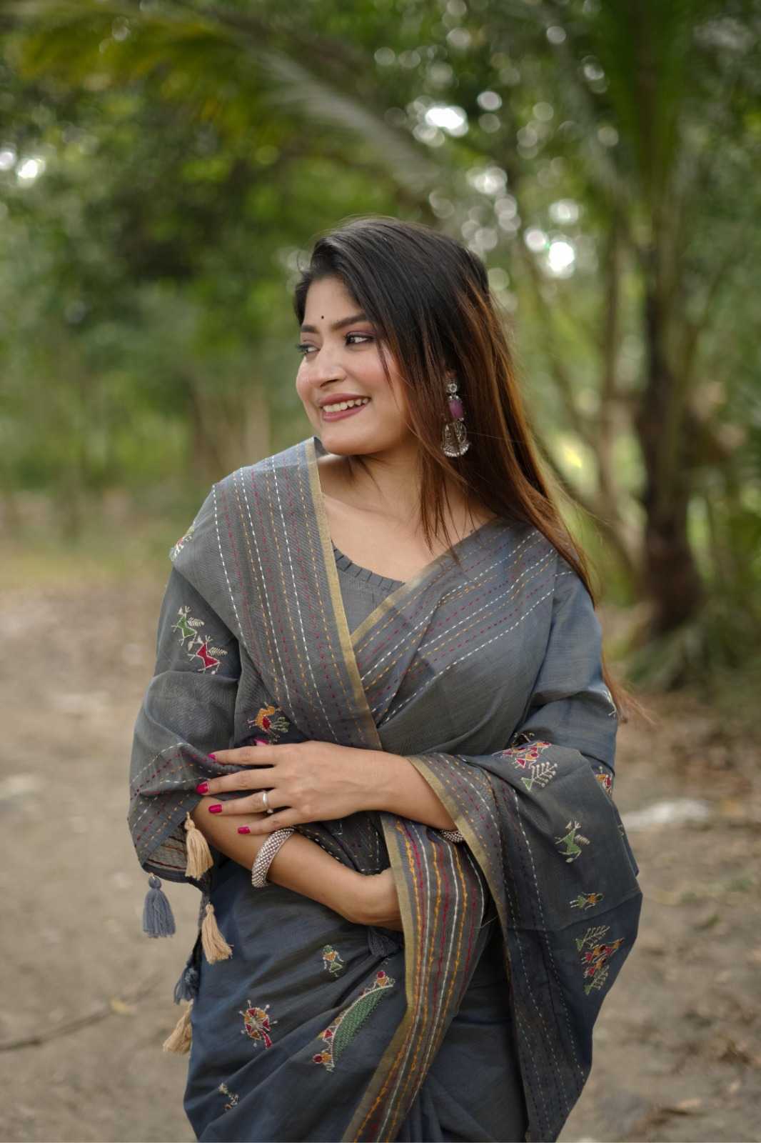 Tussar Silk Designer Saree