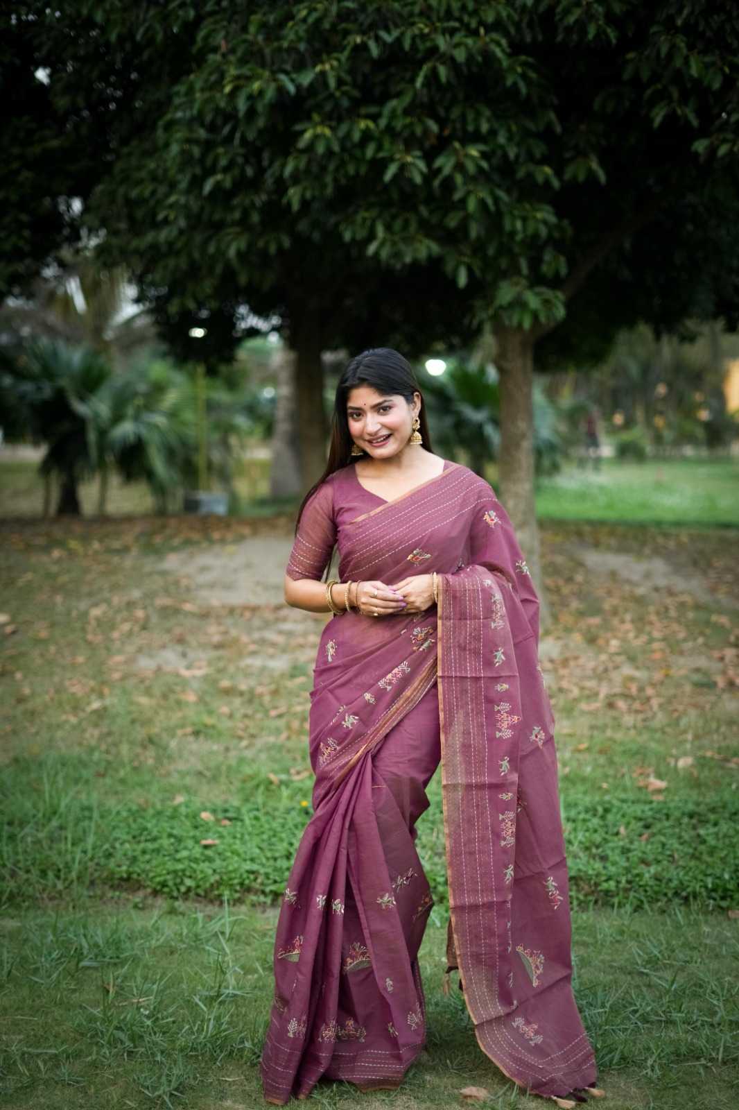 Tussar Silk Designer Saree