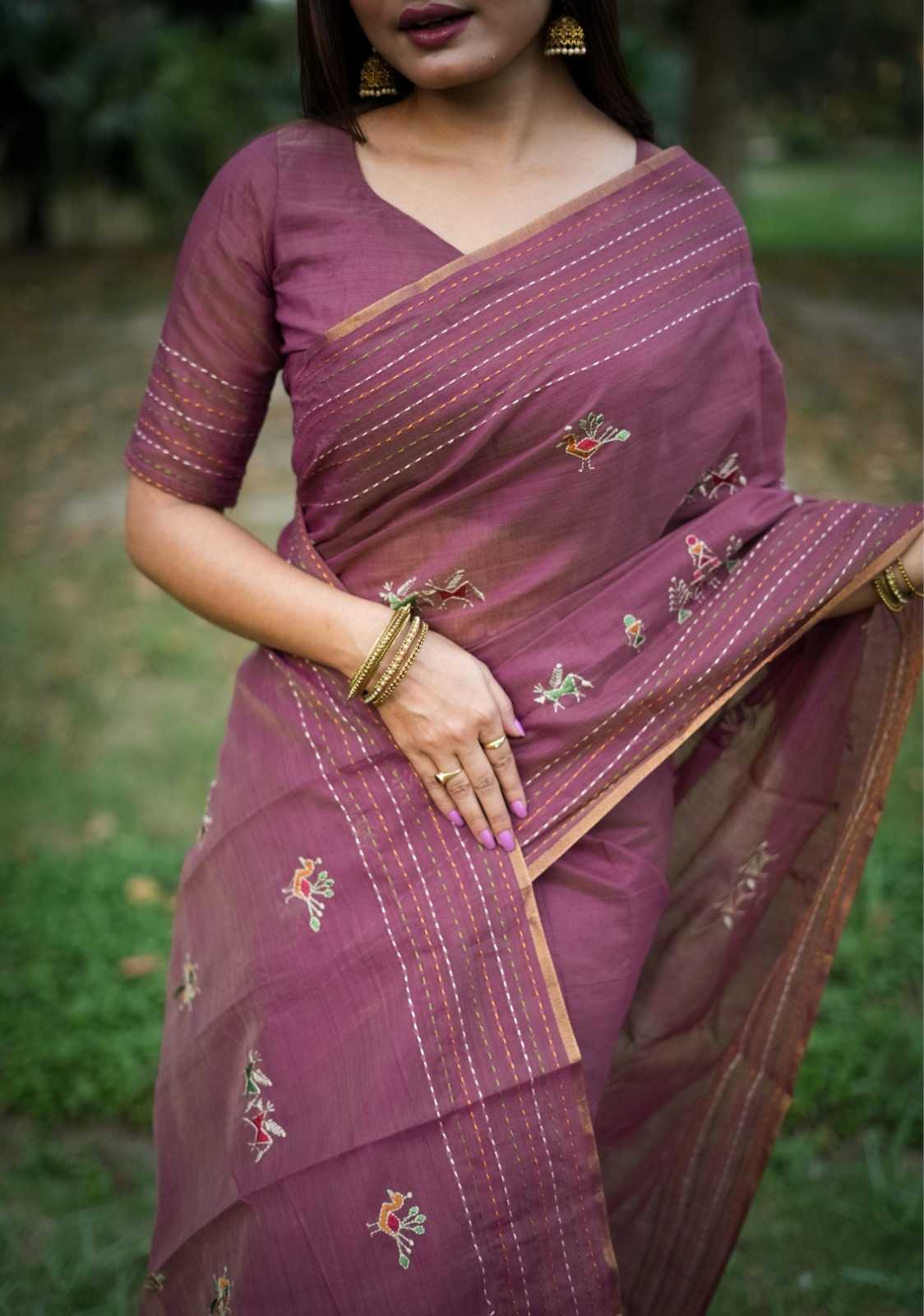 Tussar Silk Designer Saree
