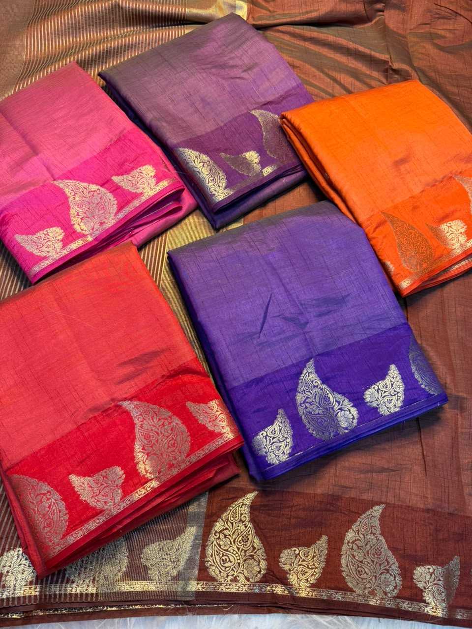 Tussar Silk Soft Saree in Dark Wine