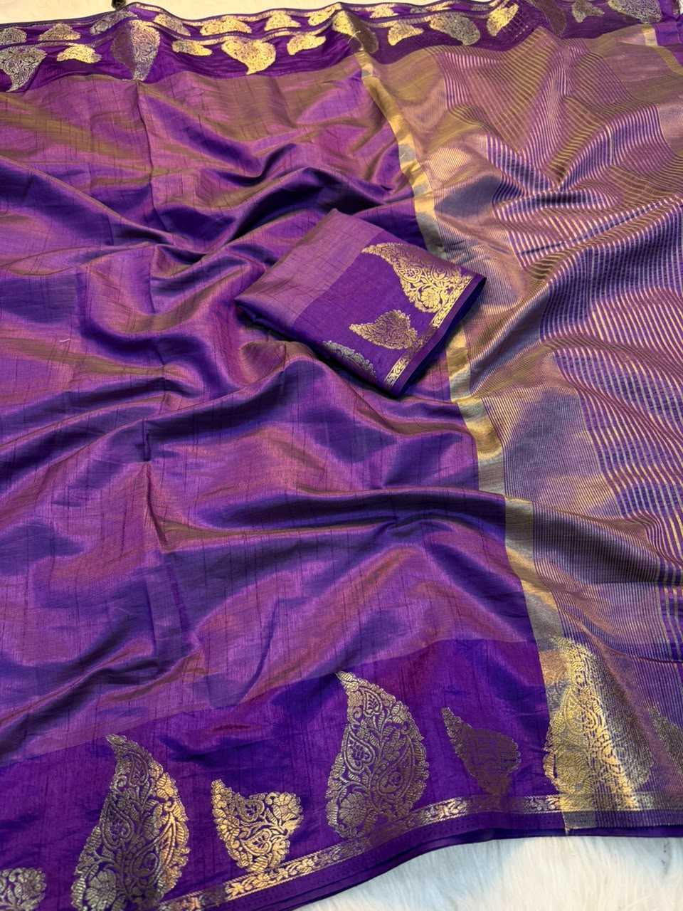 Tussar Silk Soft Saree in Dark Wine
