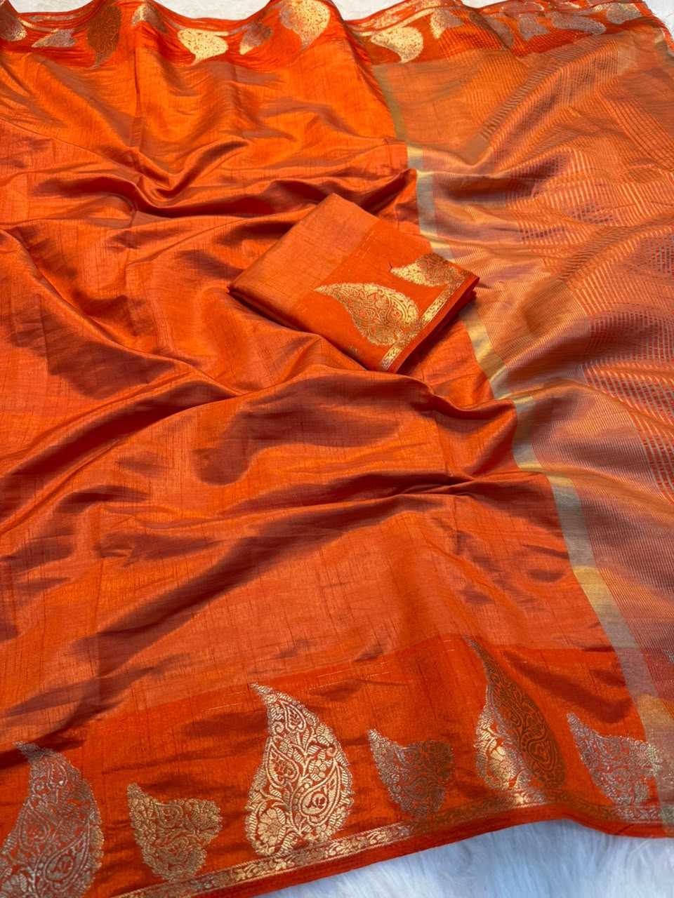 Tussar Silk Soft Saree in Dark Wine