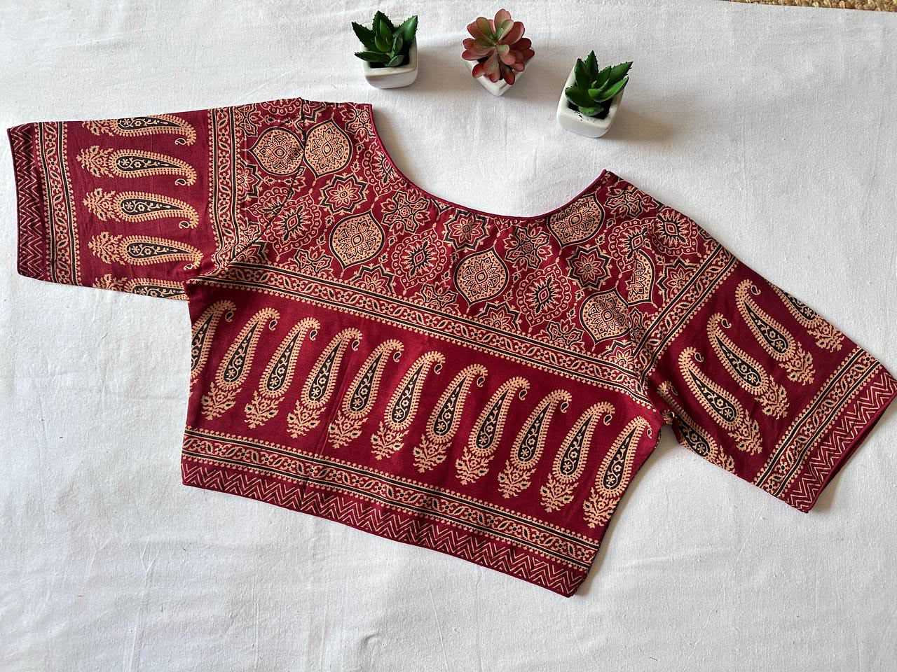 Ajrakh Cotton  Readymade Blouses
