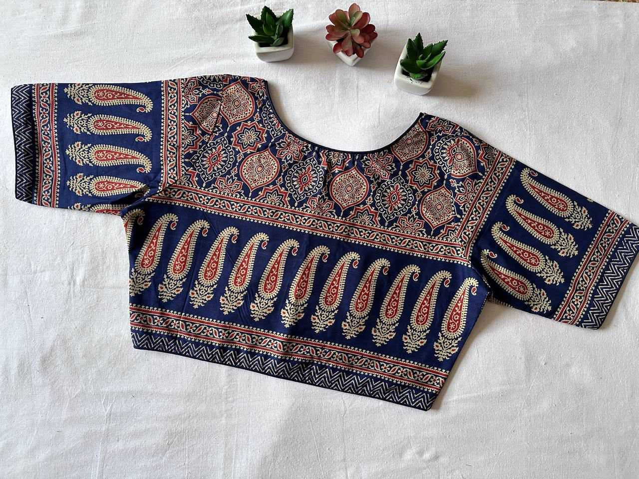 Ajrakh Cotton  Readymade Blouses