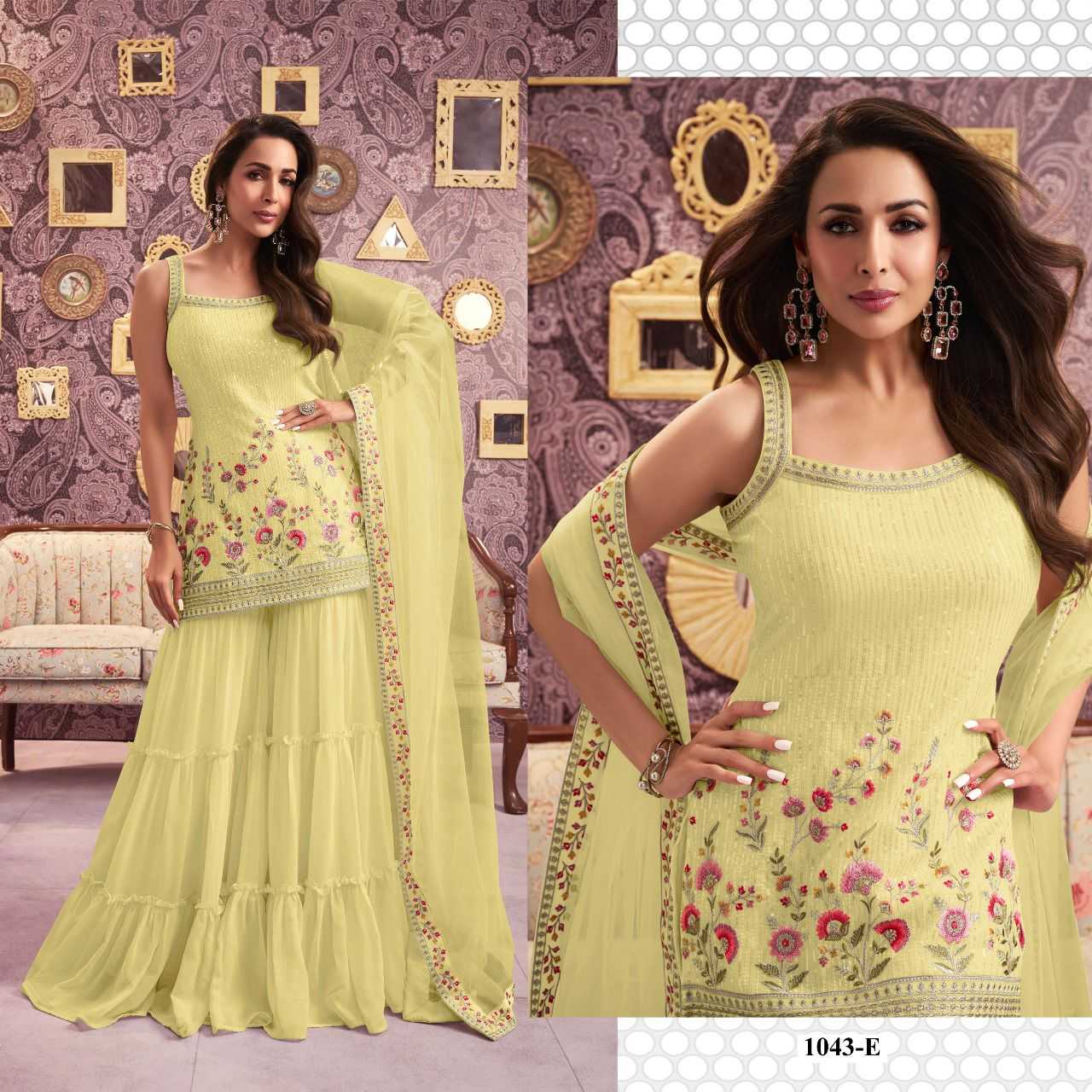 Faux Georgette Palazzo Suit