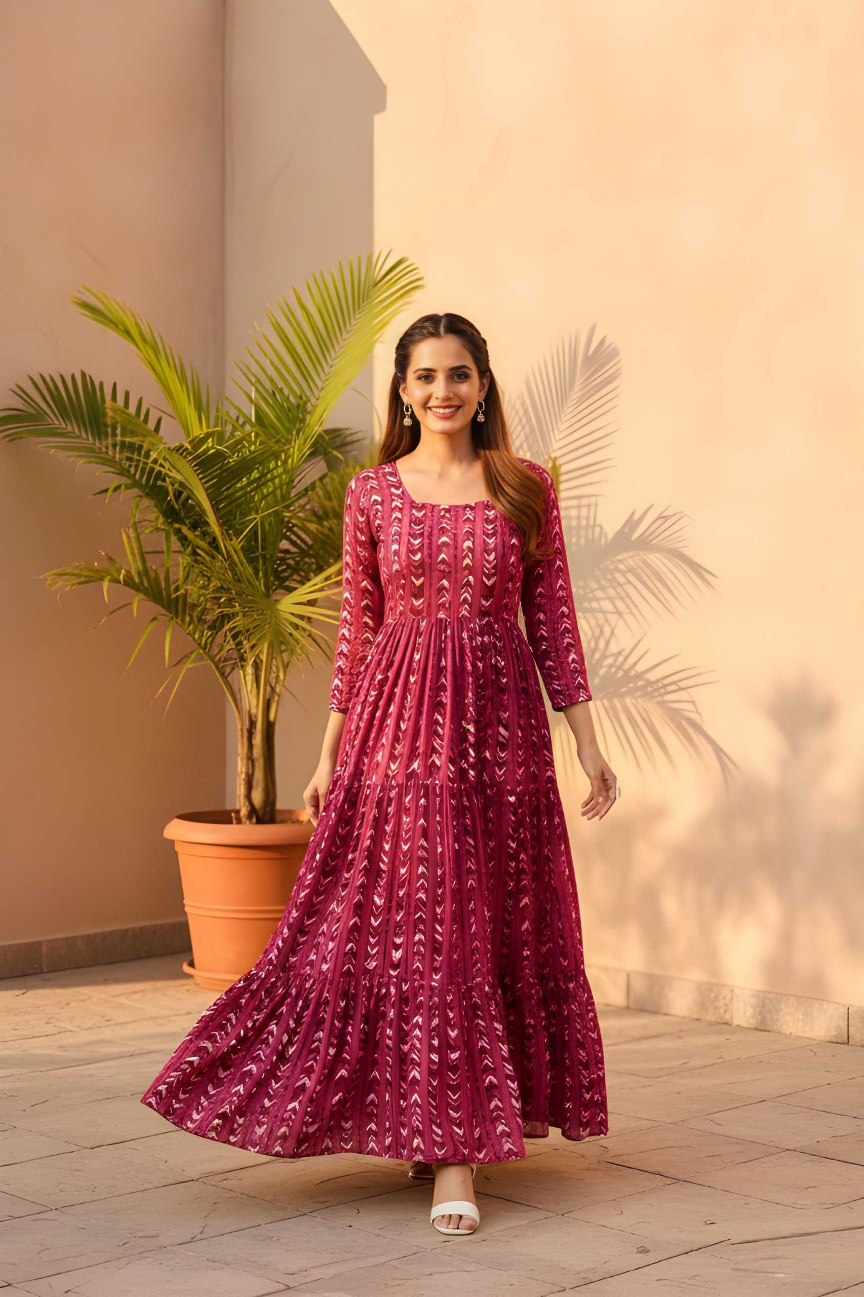 Georgette Ethnic Dress