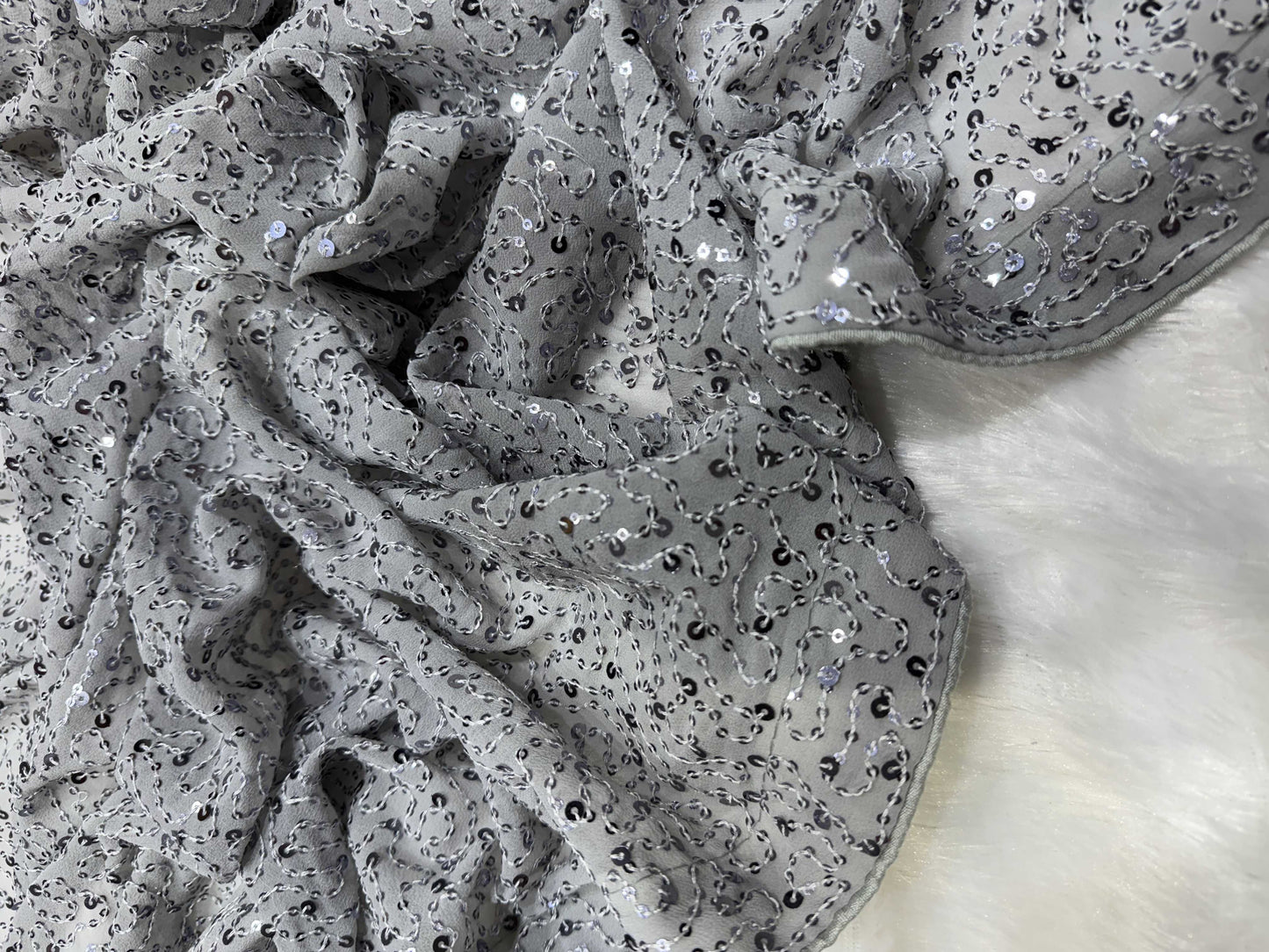 Kareena Kapoor Inspired Georgette Saree with sequin work